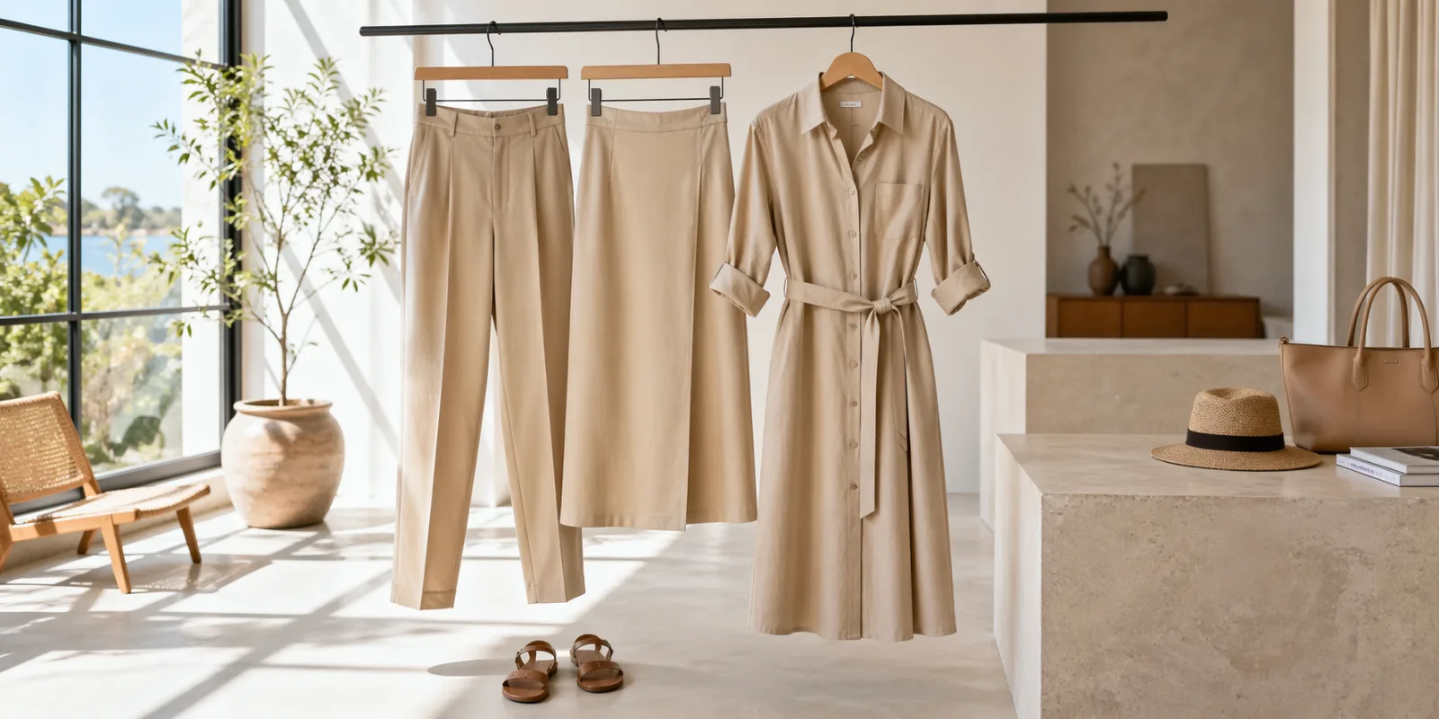 Person wearing a gabardine trench coat in a winter setting