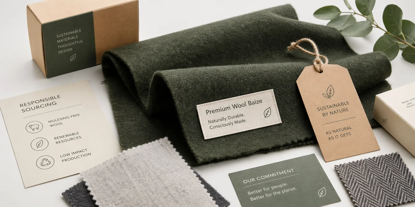 Close up of high-quality wool baize fabric texture