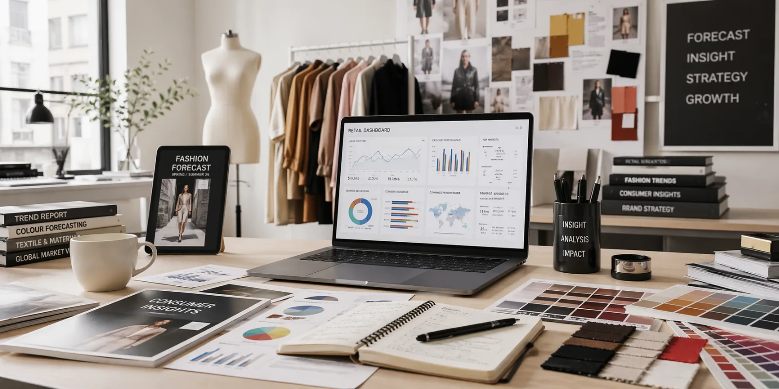 Data visualization showing the intersection of consumer behavior and fashion trends.