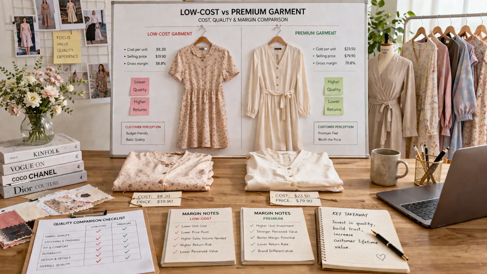 High-quality garment construction showing attention to detail