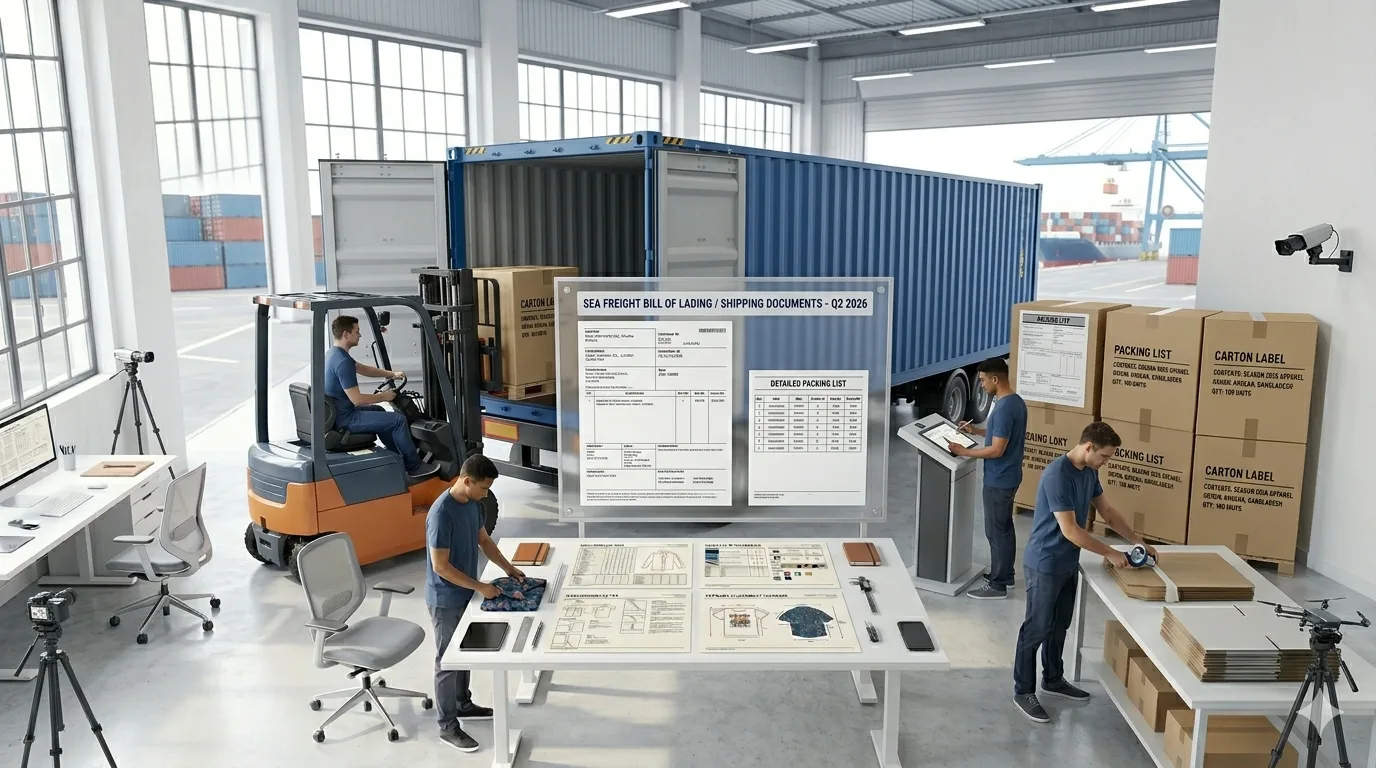 Logistics and shipping containers at a busy port